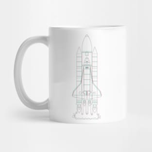 Houston Rocket NASA Space Shuttle Mug